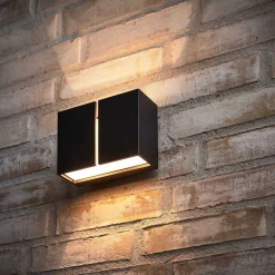 Ask vegglampe opp/ned utendørs 11W 2700K IP65 - Svart