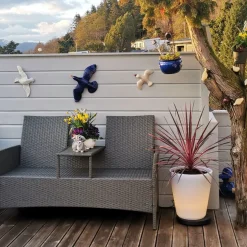 Assisi blomsterpotte stor med LED-lys