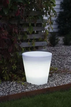 Assisi blomsterpotte stor med LED-lys