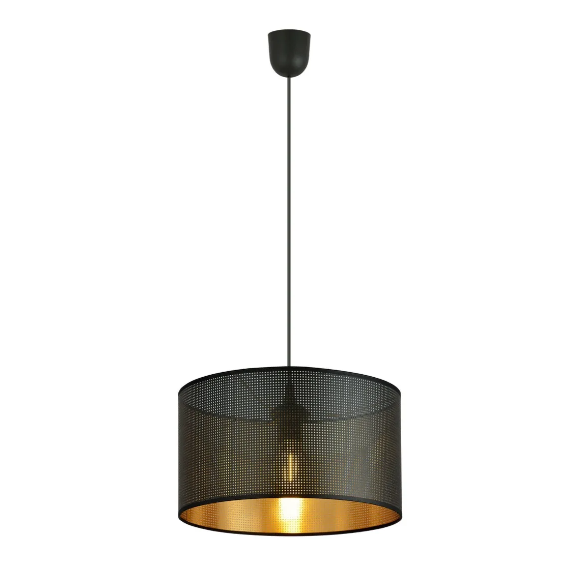 Aston takpendel 35 cm - Svart/Gullfarget