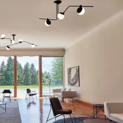 Baluna taklampe 3 lys - Svart/Opal