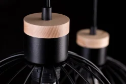 Barbado takpendel 3 lys - Svart/Trefarget