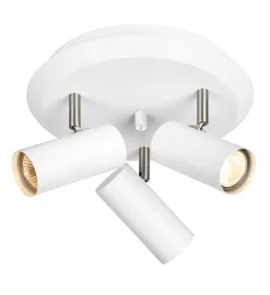 Barcelona taklampe hvit 3 spotter - Hvit