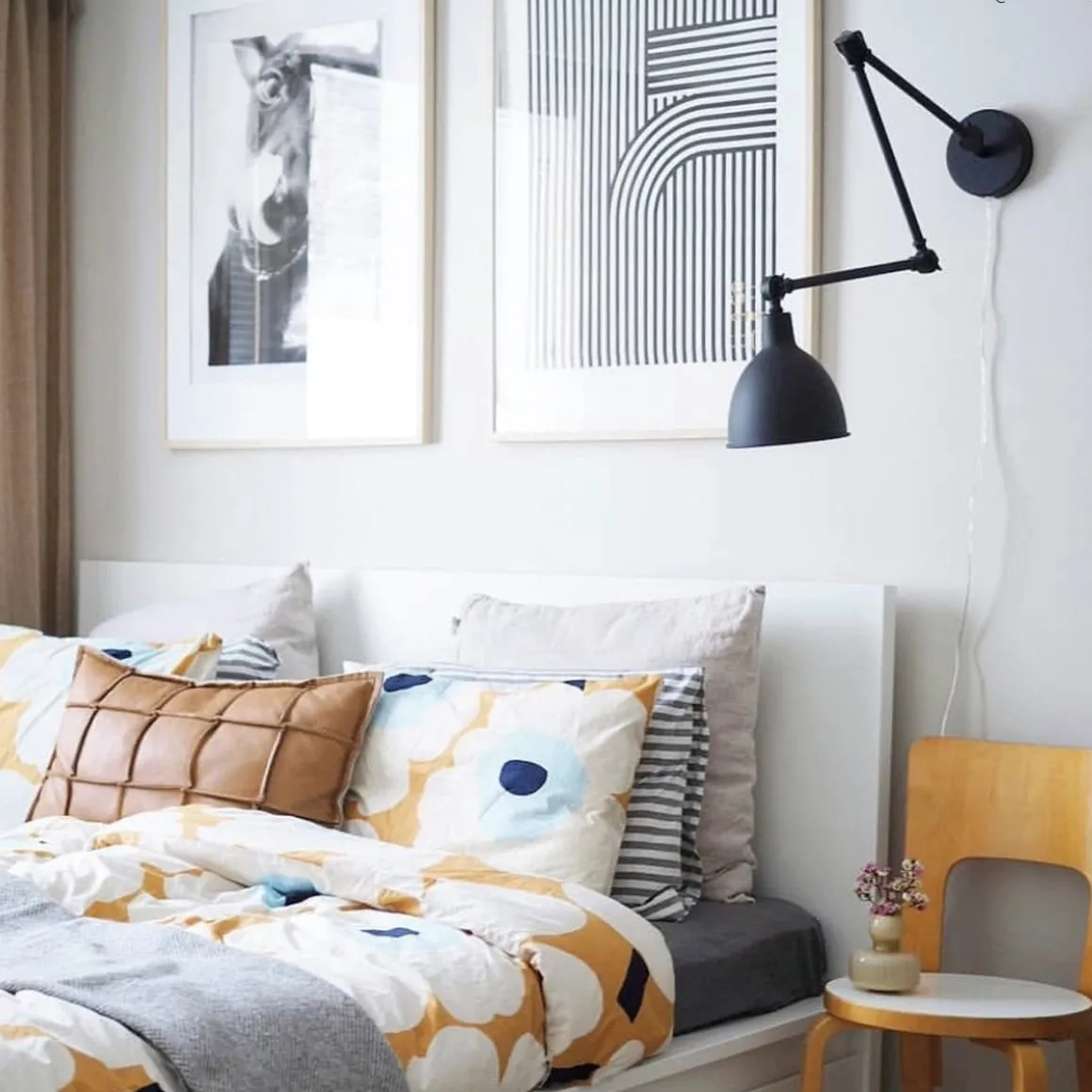 Bazar vegglampe Svart