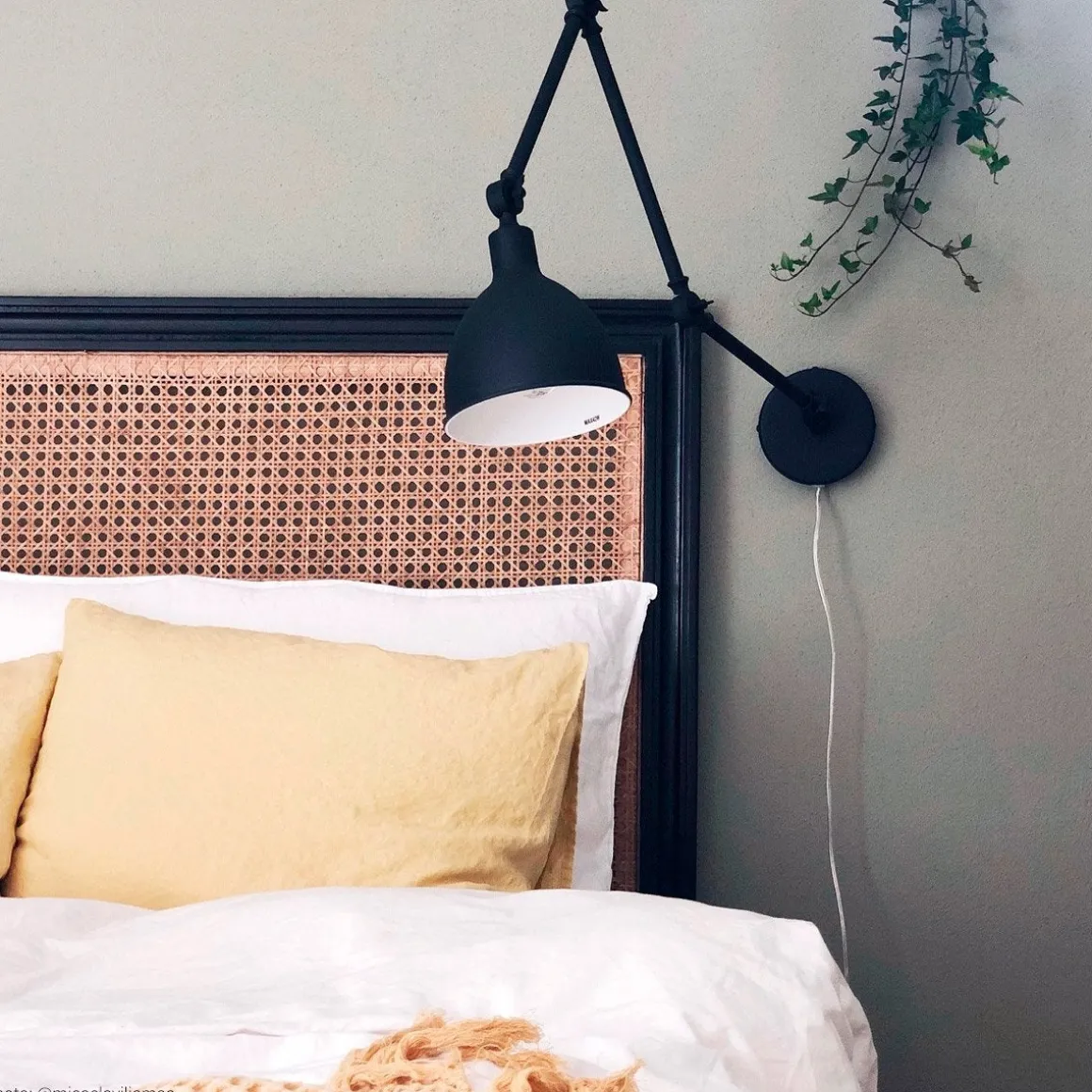 Bazar vegglampe Svart