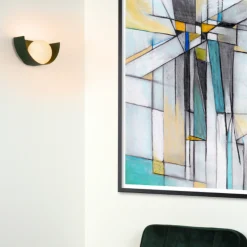 Benni vegglampe - Grønn