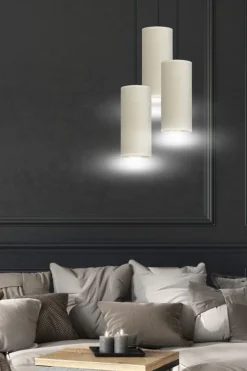 Bente rondell takpendel 3 lys - Hvit