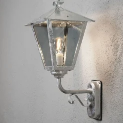 Benu vegglampe opp - galvanisert stål