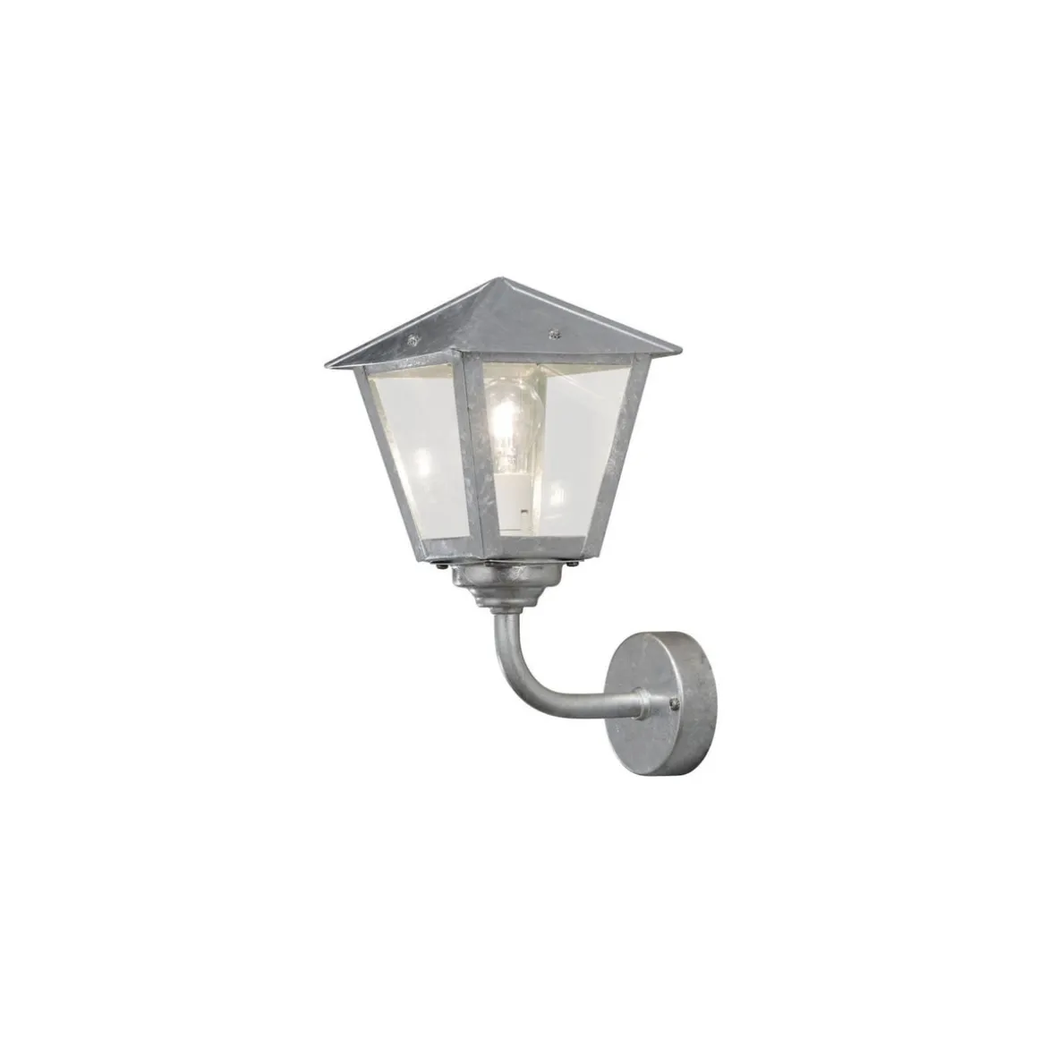 Benu vegglampe opp - Galvanisert