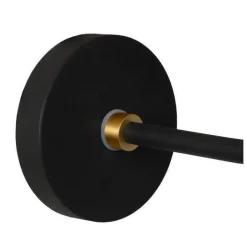 Berend vegglampe IP44 - Svart/Opal