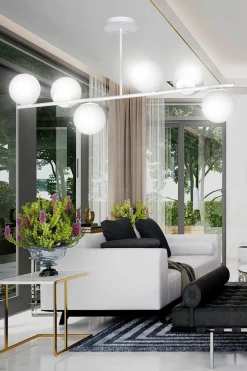 Bior 6 taklampe - Hvit/Opal hvit