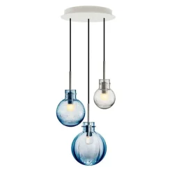 Bølge Krystallkuler 3 stk - Hvit Baldakin