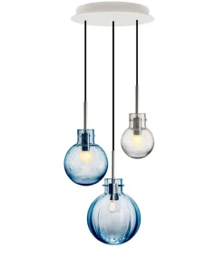 Bølge Krystallkuler 3 stk - Hvit Baldakin