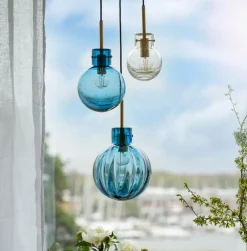 Bølge Krystallkuler 3 stk - Sort Baldakin