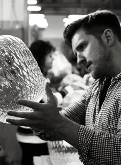 Blown Lamp SW3 Large - sølv