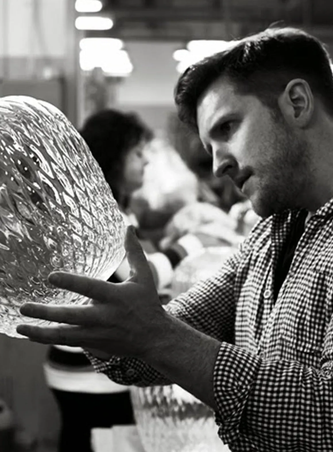 Blown Lamp SW3 Large - sølv