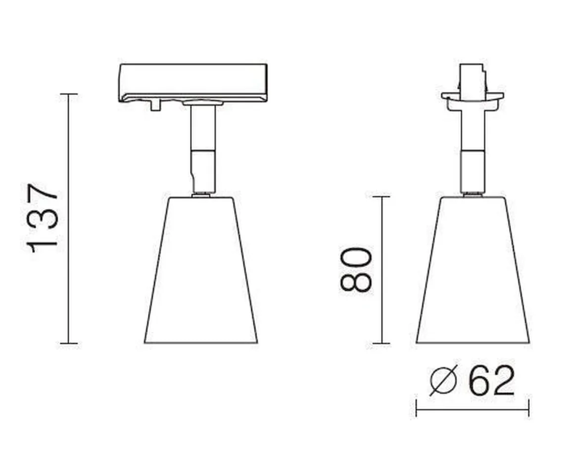 Bocca Gu10 spot - hvit