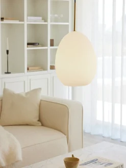 Bodø takpendel 20 cm - Opal hvit