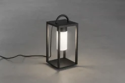 Bologna lanterne 45,5 cm - Svart/Opalhvit