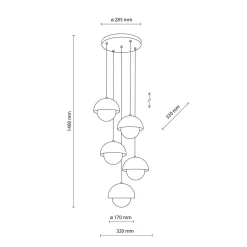 Bono takpendel 5-lys