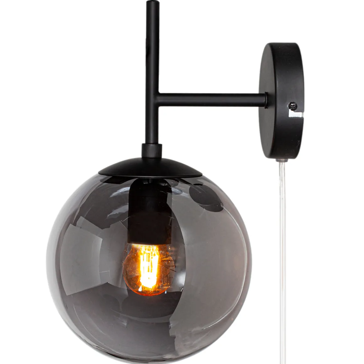 Boyle vegglampe - Røykfarget