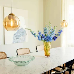 Bubbles takpendel 24 cm - Amber