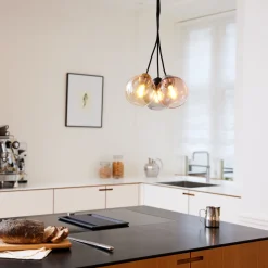 Bubbles takpendel 24 cm - Amber