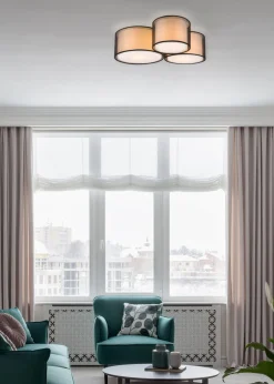 Burton taklampe 3 lys - Svart