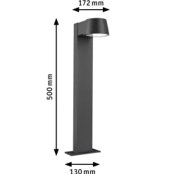 Capea pullert utendørs IP44 6W 2200 Kelvin 50 cm