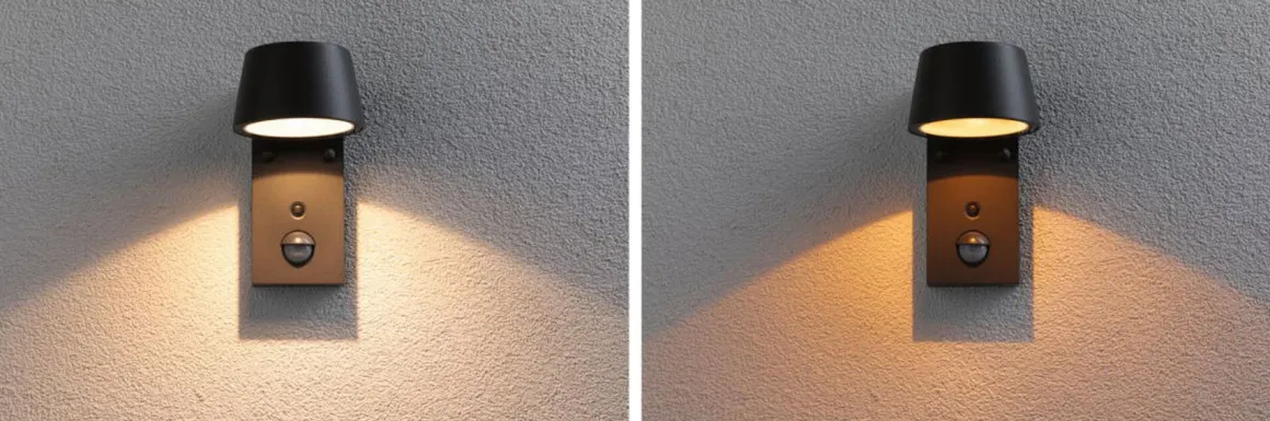 Capea vegglampe utendørs IP44 6W 2200/3000 Kelvin - Sensor