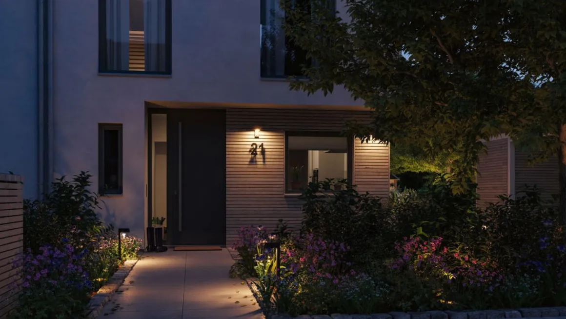 Capea vegglampe utendørs IP44 6W 2200 Kelvin