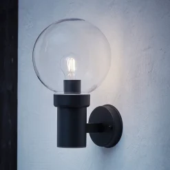 Caris vegglampe - Svart - Svart