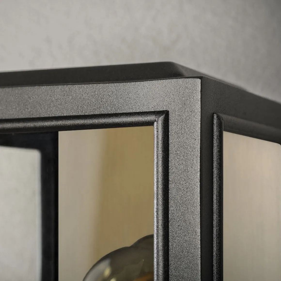 Carpi vegglampe utendørs H30 cm IP44 - Svart/Messing