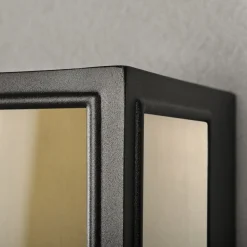 Carpi vegglampe utendørs H40 cm IP44 - Svart/Messing