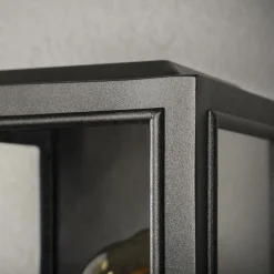 Carpi vegglampe utendørs IP44 - Svart/Klart glass