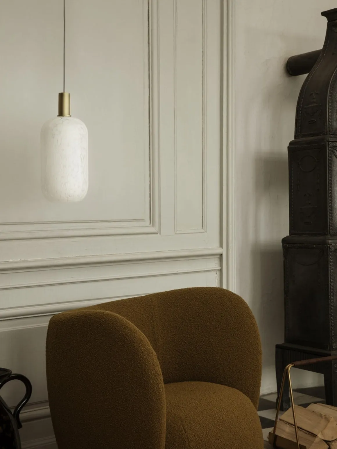 Casca glasskuppel - høy - Milk