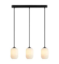 Cava takpendel 3-lys - Svart/Opal hvit - Svart / Opal