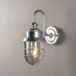 Cerignola vegglampe IP44 - Galvanisert stål