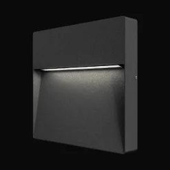 Chara Square vegglampe utendørs IP54 9W - Mørk grå