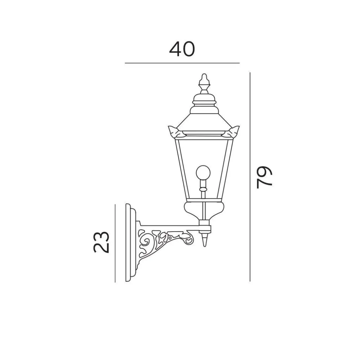 Chelsea vegglampe 954