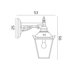 Chelsea vegglampe 964