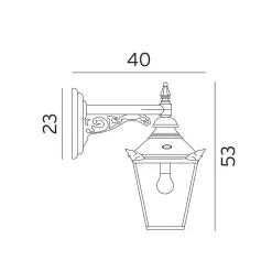 Chelsea vegglampe 960