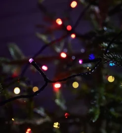 Choice lysslynge utendørs 20 meter IP44 m/fjernkontroll - Flerfarget - Svart