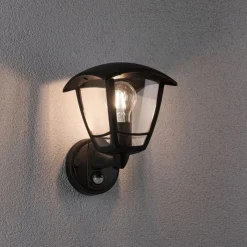 Classic vegglampe opp utendørs IP44 - Med bevegelsessensor