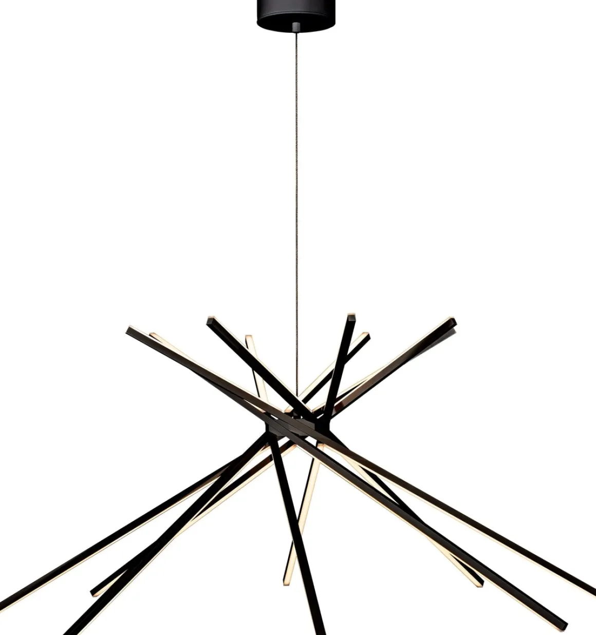 Cluster takpendel 50W Dimbar - Svart