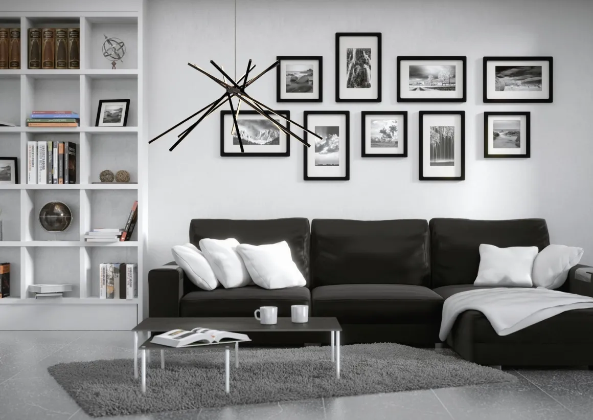 Cluster takpendel 50W Dimbar - Svart