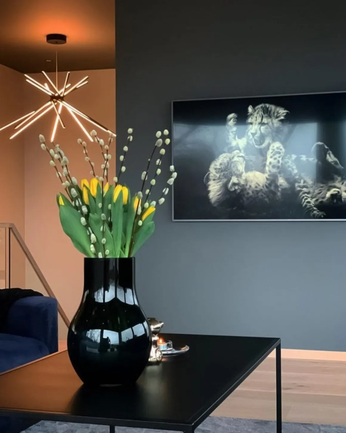 Cluster takpendel 50W Dimbar - Svart