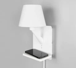 Comfort vegglampe med USB
