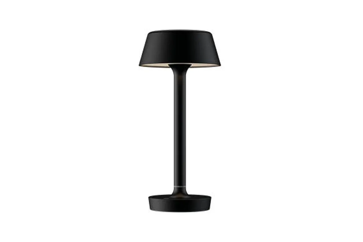 Companion oppladbar bordlampe 3W 3000K - Matt Svart