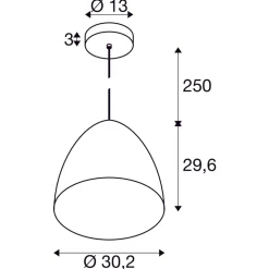 Cone 20 cm takpendel